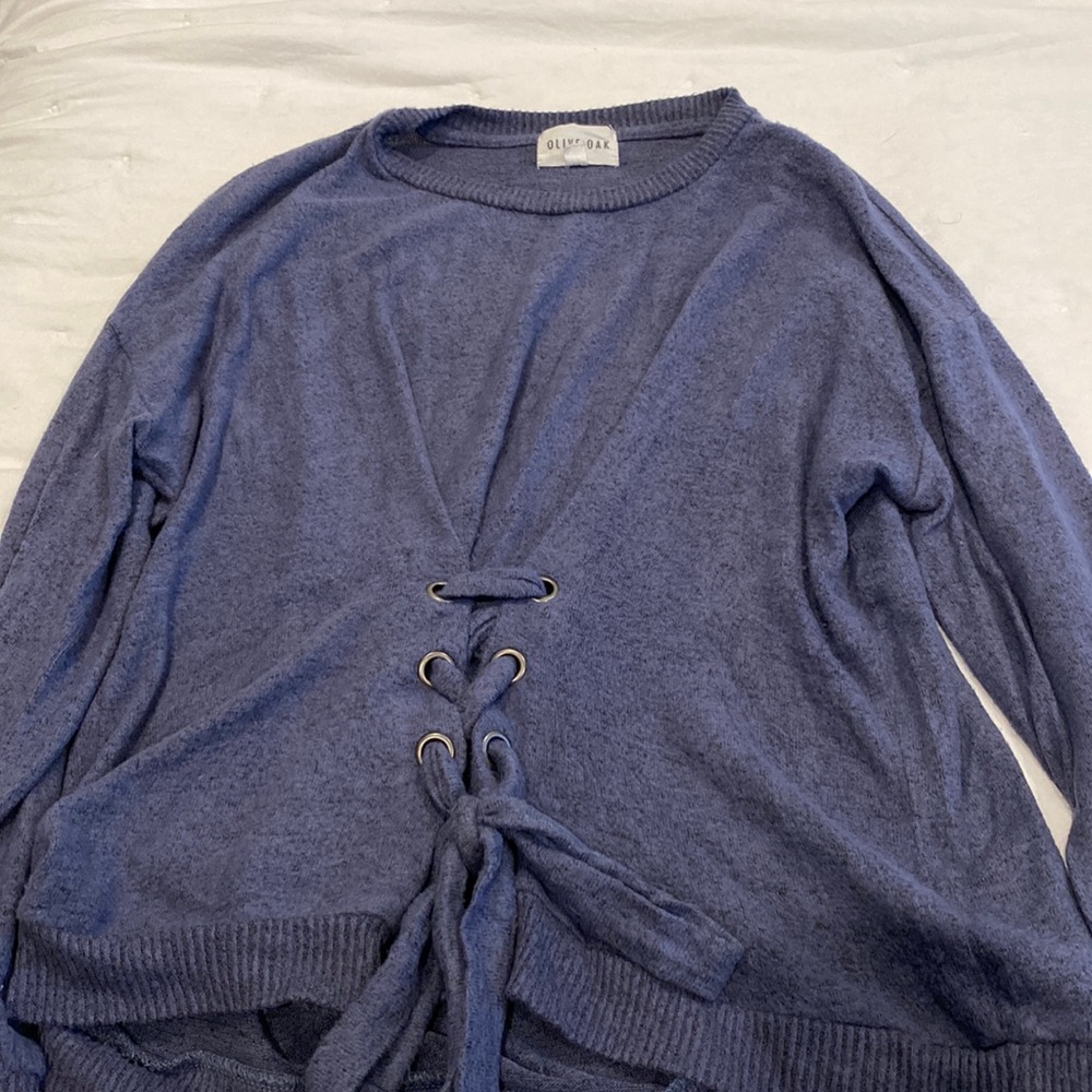 Soft blue sweater